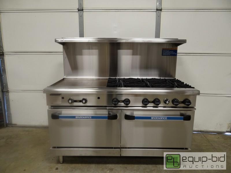 lot 738 image: New Radiance 6 Burner Range With Flat Top