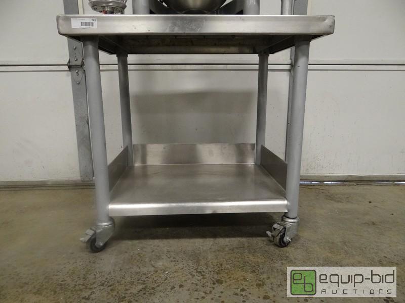 lot 743 image: Stainless Mixer Stand With Rack