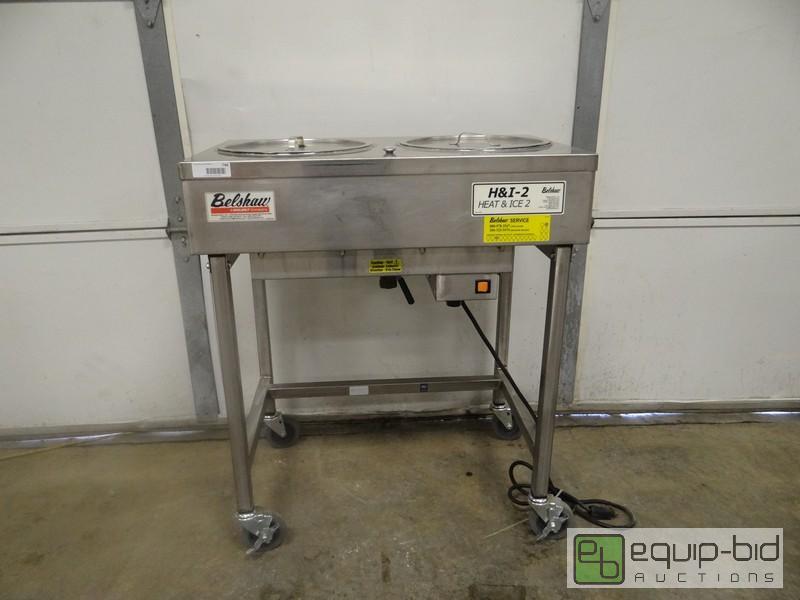 lot 746 image: Belshaw 2 Well Donut Icing Table