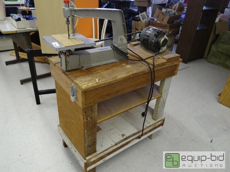 lot 2110 image: Powercraft&nbspscroll saw with wood stand....