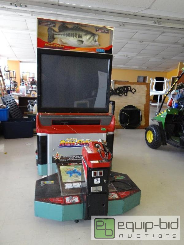 lot 2200 image: Sega bass fishing arcade game.  This is a lar...