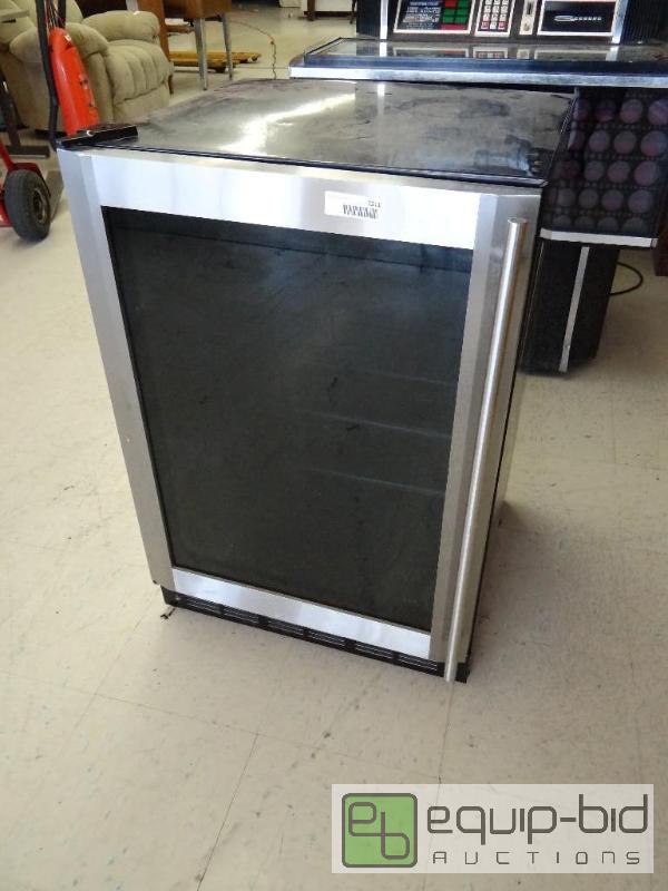lot 2211 image: Magic Chef commercial wine cooler with ss tr...