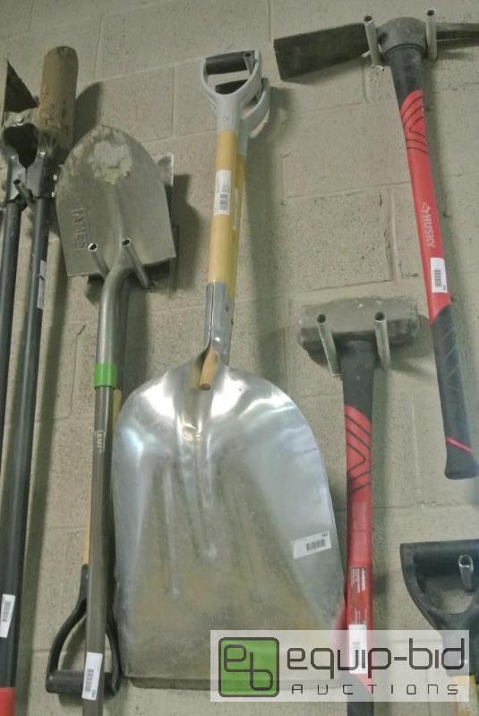 lot 583 image: 2 Large Gravel Shovels
