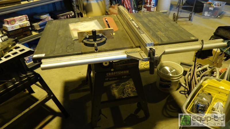 lot 515 image: Heavy Duty Craftsman 10 Table Saw