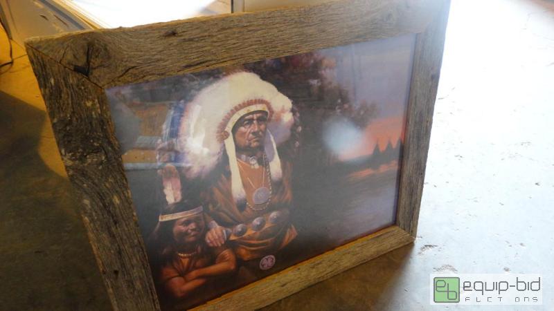 lot 572 image: DecorativeNative Framed Picture