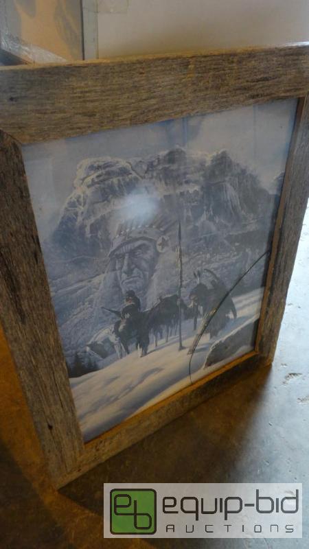 lot 573 image: DecorativeNative Framed Picture