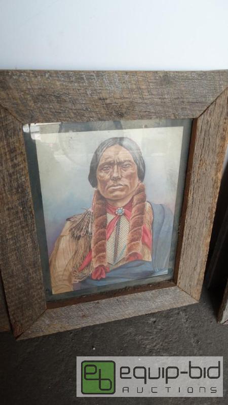 lot 575 image: DecorativeNative Framed Picture