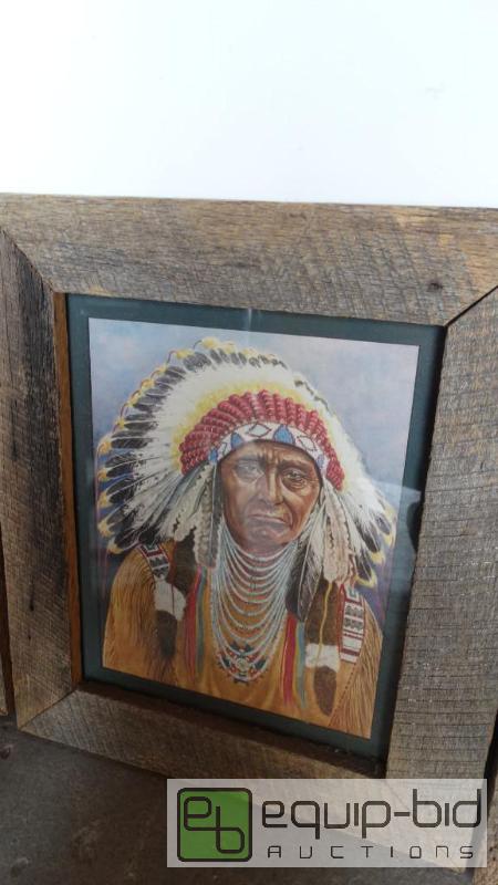 lot 576 image: DecorativeNative Framed Picture
