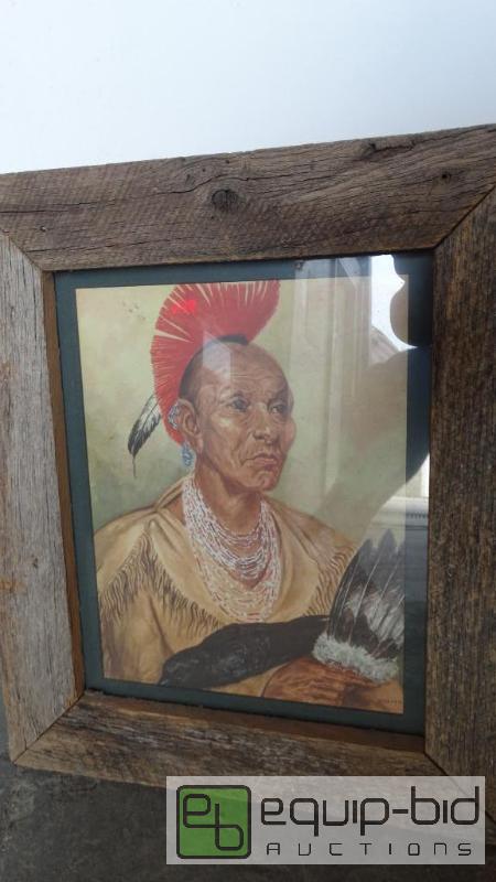 lot 577 image: DecorativeNative Framed Picture