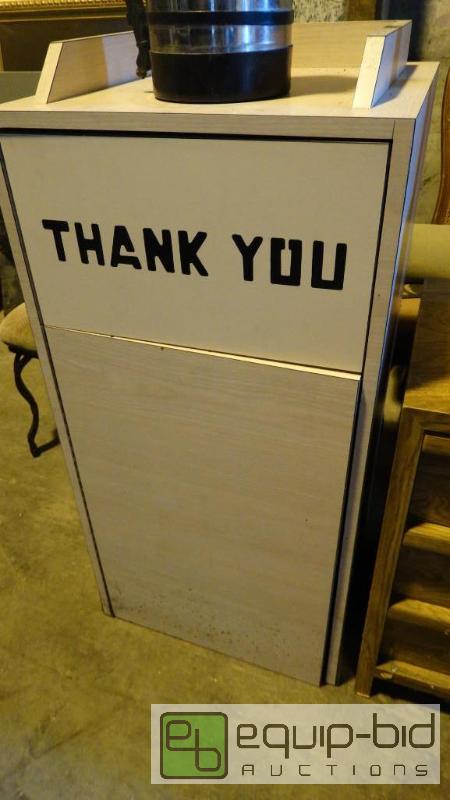 lot 592 image: Thank You Trash Dispenser