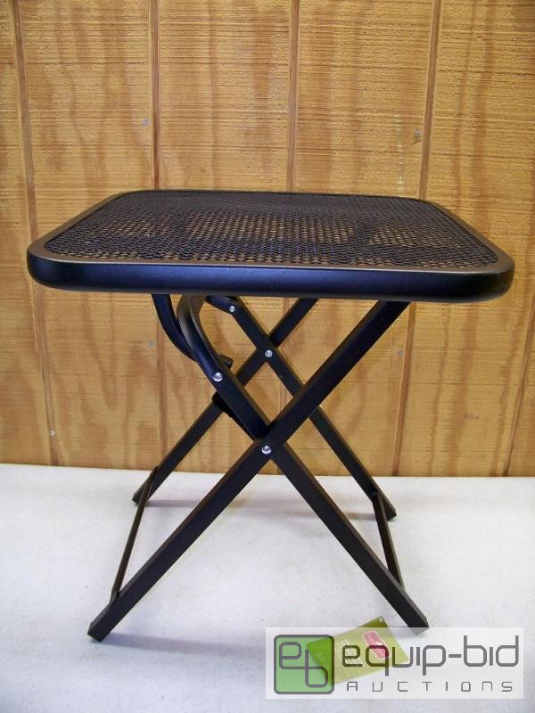 lot 1003 image: Garden Oasis Wrought Iron Folding Table