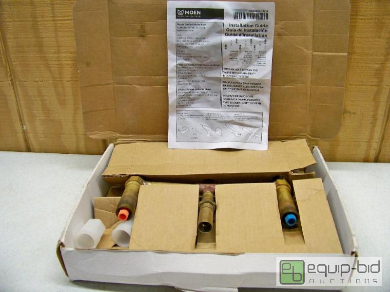 lot 1032 image: Moen Two-Handled Roman Tub Valve with Dura-Grip