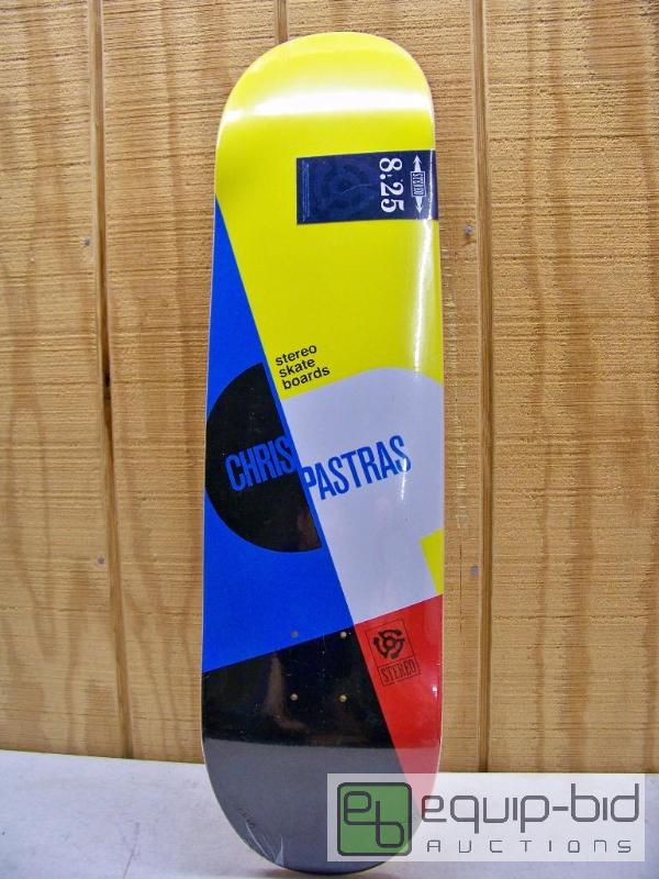 lot 1047 image: Chris Pastras 8.25 Stereo Skateboard