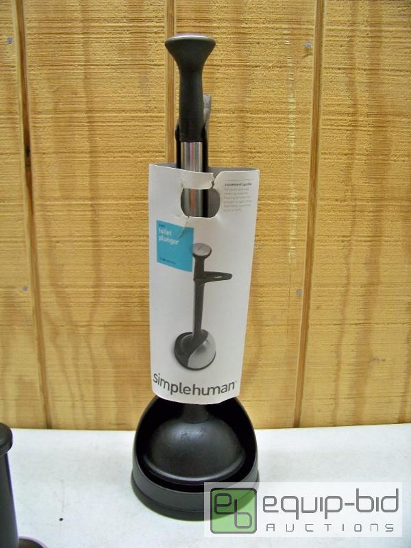 lot 1075 image: Simple Human Toilet Plunger Set