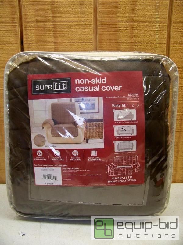lot 1116 image: Sure Fit Non-Skid Casual Cover for Recliner