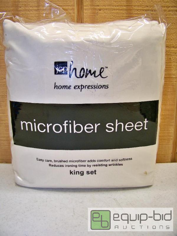 lot 1140 image: JC Penney Home Microfiber Sheet Set King
