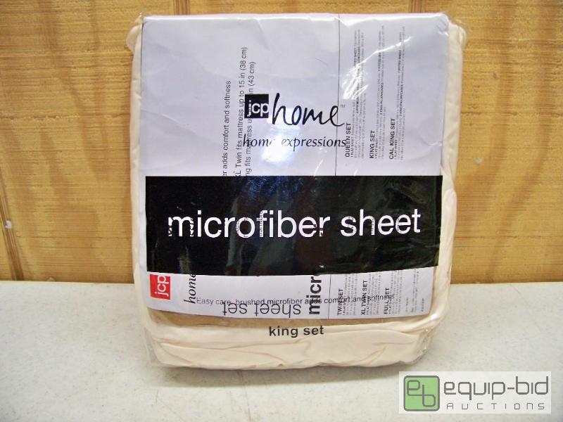 lot 1145 image: JC Penney Home Microfiber Sheet Set King