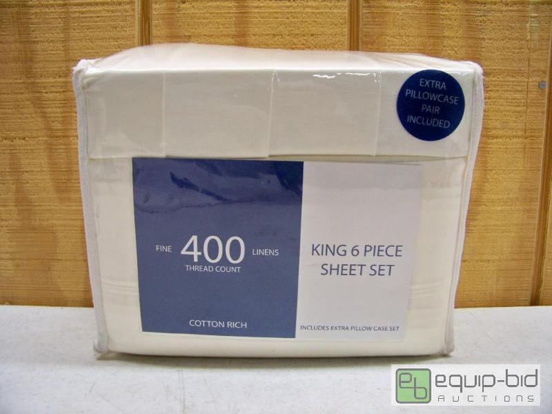 lot 1149 image: New King Size Sheet Set with extra pair pillowcases