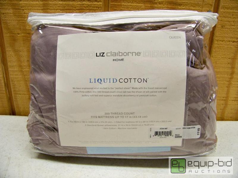 lot 1163 image: Liz Claiborne Liquid Cotton Sheet Set Queen