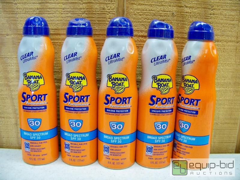 lot 1232 image: 5 Cans of Banana Boat Continuous Spray Sunscreen