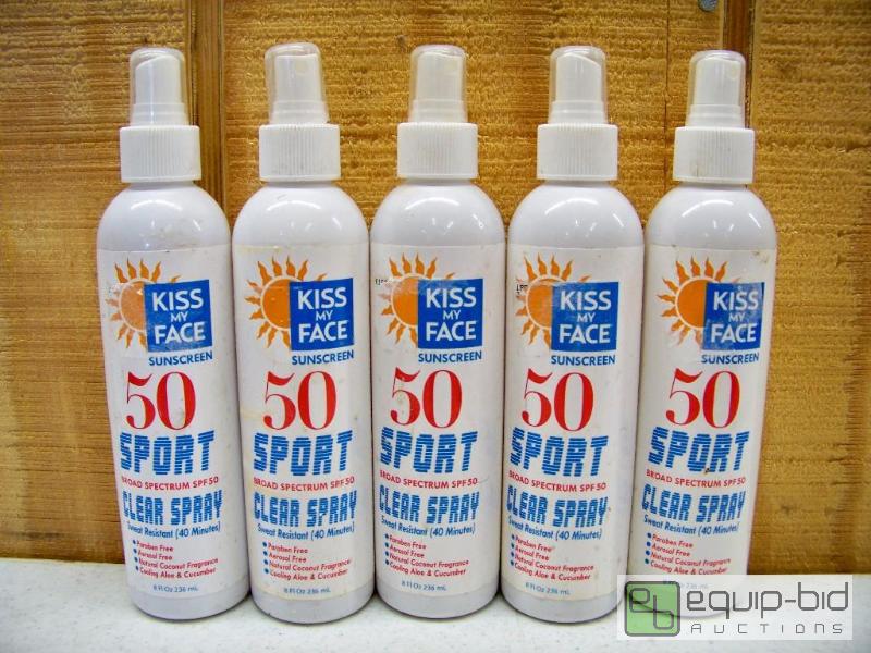 lot 1237 image: 5 Bottles of Kiss My Face Spray Sunscreen