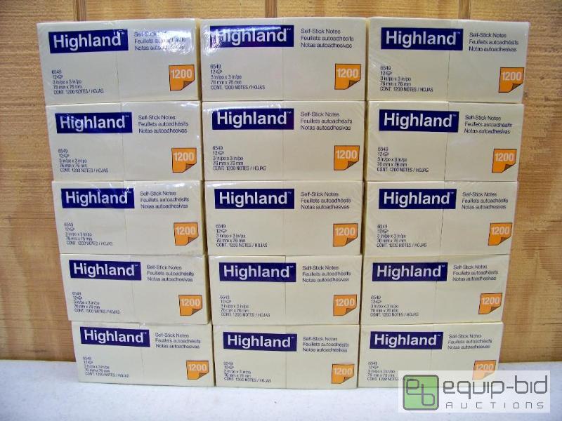 lot 1241 image: 15 Packages Highland Post-it Notes