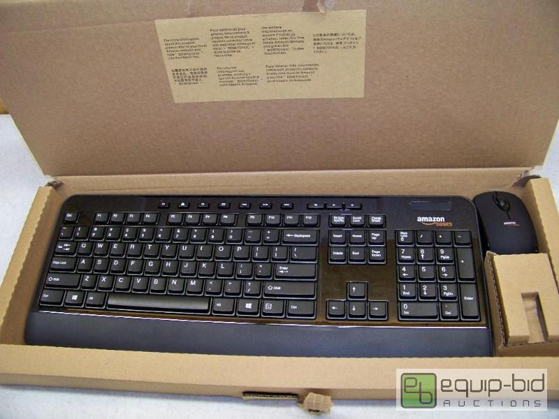 lot 1269 image: Amazon Basics Wireless Keyboard Mouse Combo