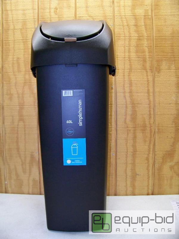 lot 1271 image: Simple Human 16 Gallon Trash Can