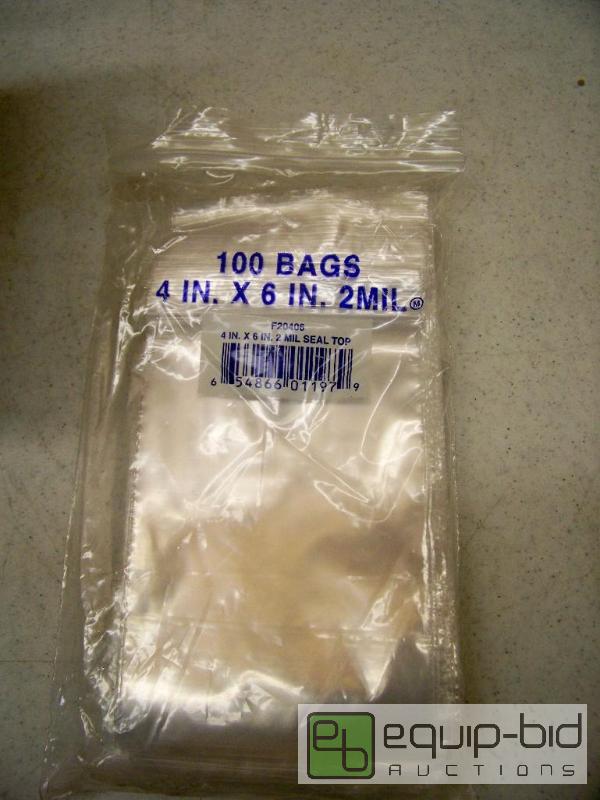 lot 1316 image: 1000 Uline 4 x 6 2 mil Ziplock Bags