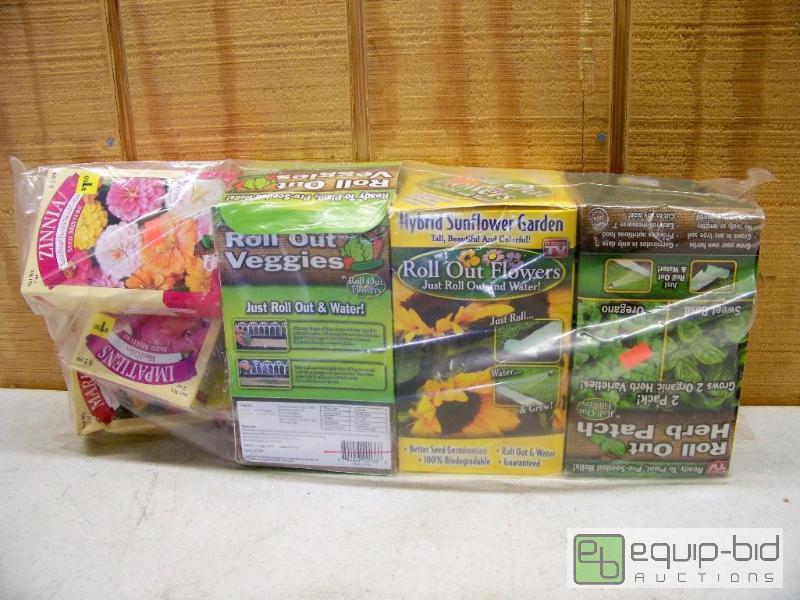 lot 1344 image: Roll Out Herb Patch, Flowers and Veggies Flower Seeds