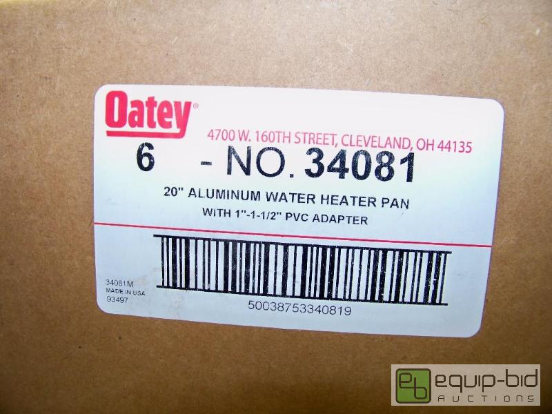 lot 1359 image: Case of 6 Oatey 20 Aluminum Water Heater Pans
