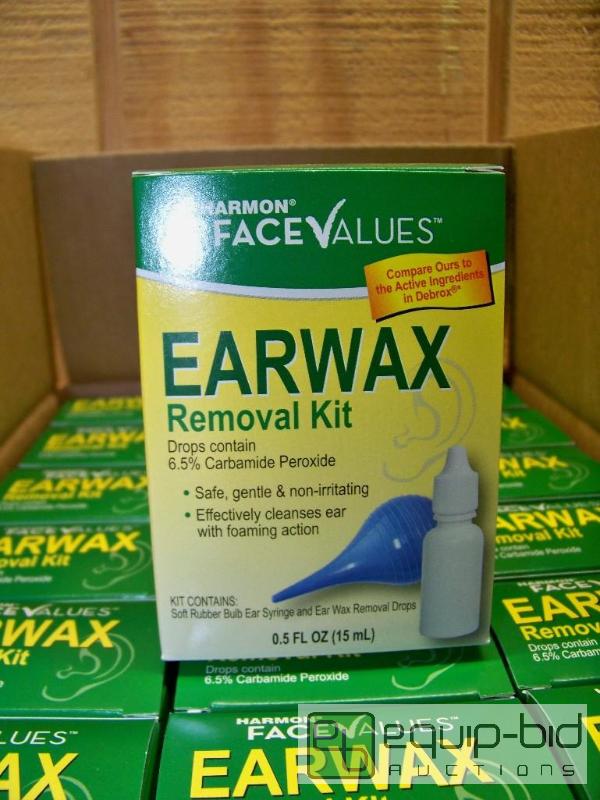 lot 1361 image: Case of 24 Harmon Face Values Earwax Removal Kit