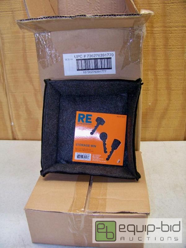 lot 1363 image: Case of 12 Room Essentials 8 x 8 x 2 Storage Bins