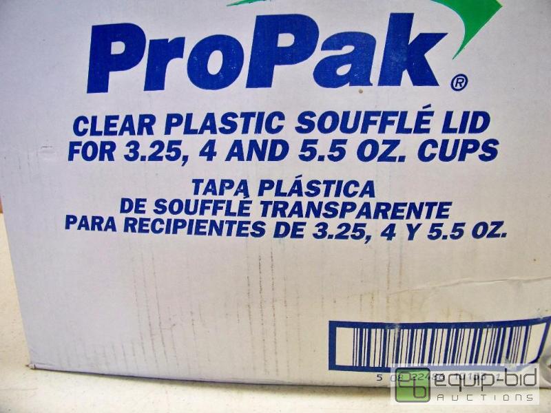 lot 1369 image: Case of 2500 ProPak Plastic Souffle Lids