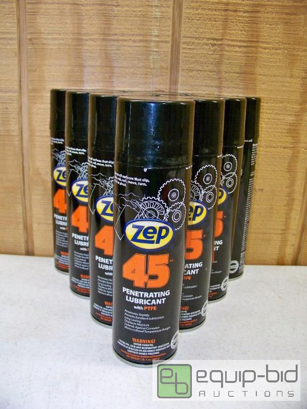 lot 1371 image: 10 Cans Zep 45 Penetrating Lubricant