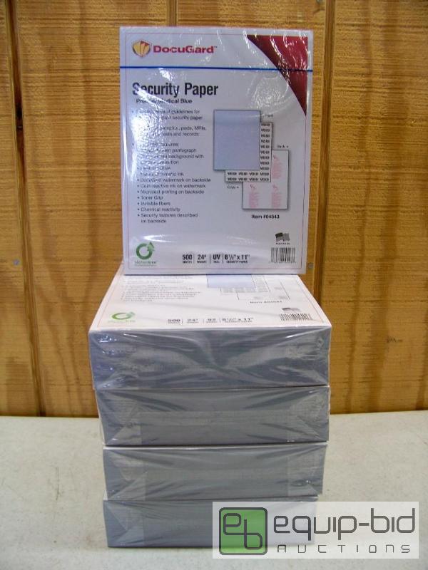 lot 1376 image: 5 Reams Docugard Medical Security Paper