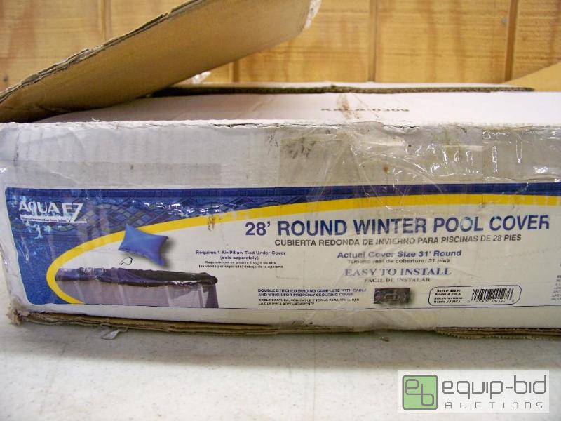 lot 1389 image: Aqua EZ 28 Round Winter Pool Cover