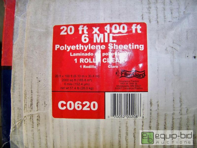 lot 1453 image: 20 x 100 Roll of Plastic Sheeting