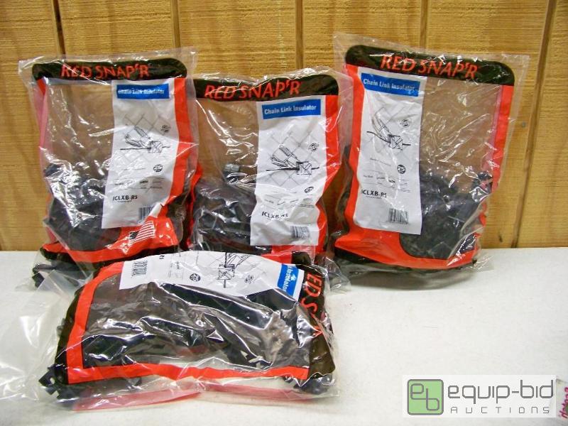 lot 1484 image: 4 Bags of 25 Red SnapR Chain Link Fence Insulators
