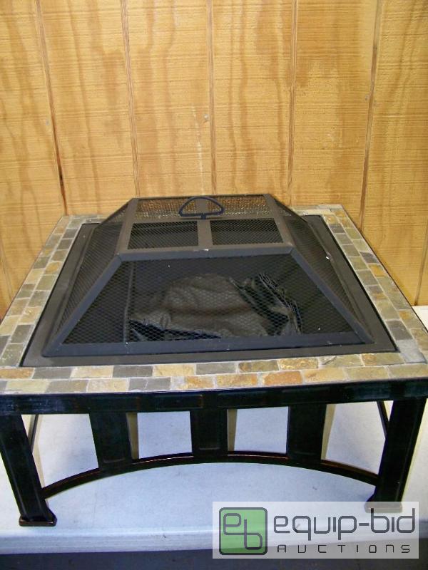 lot 1495 image: Firepit with Cover and Fire Poker