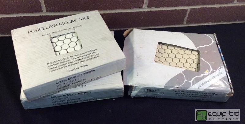 lot 3048 image: Porcelain Mosaic Tile  Quantity 30 Sheets-20...