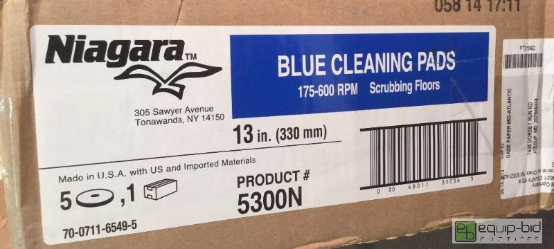 lot 3078 image: Niagara Blue Cleaning Pads  Quantity 5 pads ...