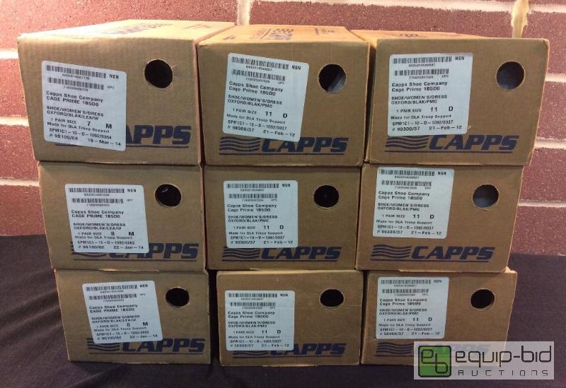 lot 3092 image: Lot of Womens Black Oxford Shoes - Various Sizes (see details)