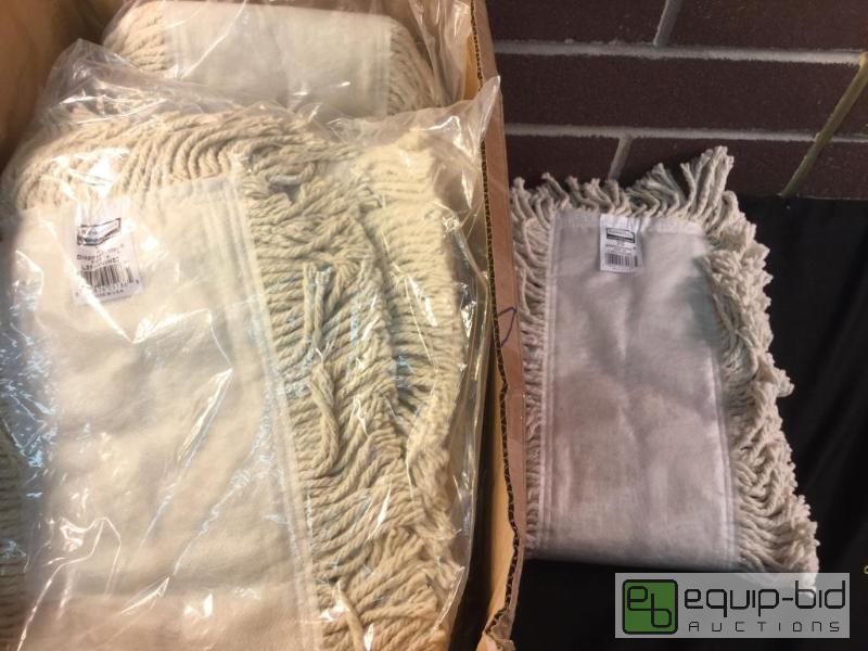lot 3114 image: Lot of Commercial Rubbermaid Disposable Broom Heads