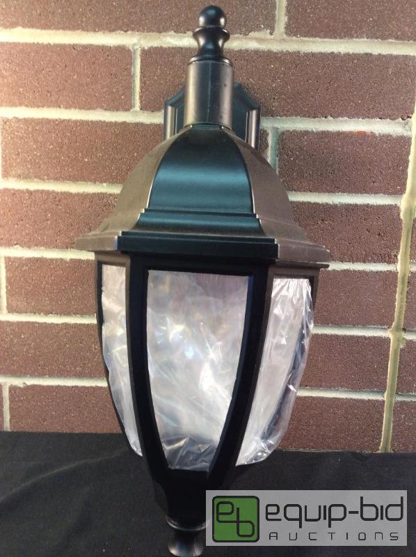 lot 3135 image: Wave Wall Mounted Exterior Lantern Style Ligh...