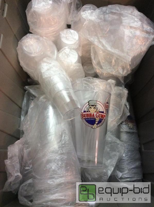 lot 3171 image: Acrylic Bubba Gump Cocktail Shakers  Quantity...