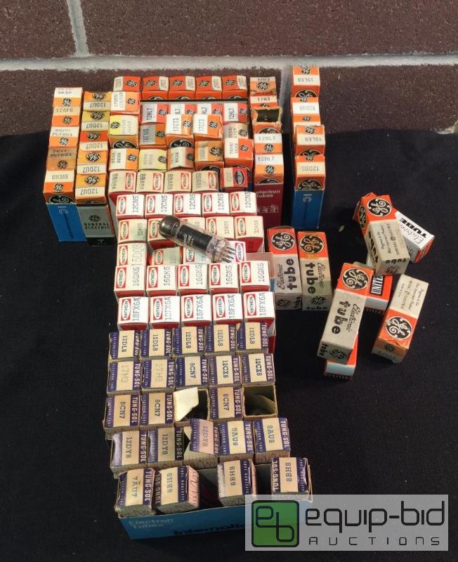 lot 3177 image: Lot of Antique Vintage TV Tubes  Quantity 81...