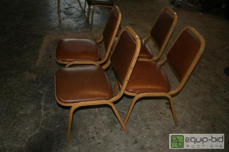 lot 1437 image: Lot includes set of 4 banquet chairs...