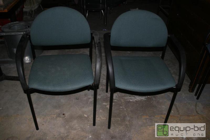 lot 1461 image: 2 waiting room chairs office chairs Bluegre...