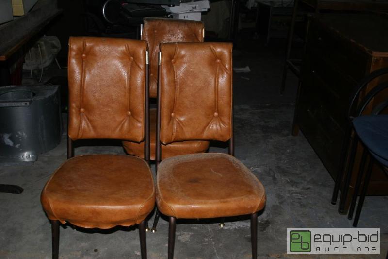 lot 1462 image: 3 Camel colored chairs 27&quot tall 19&quot...